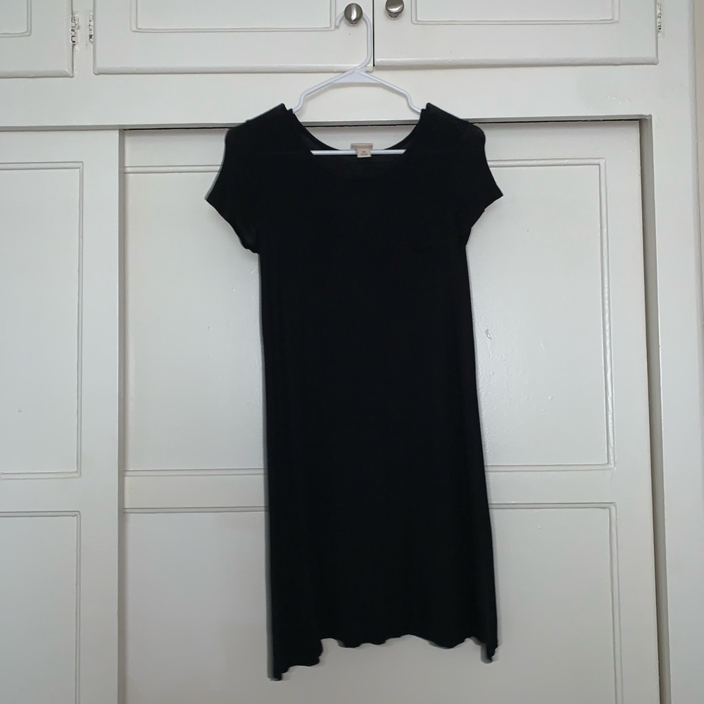 Black T-shirt dress